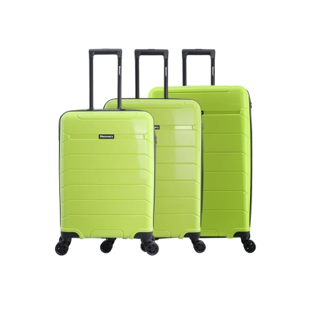 Zestaw walizek DISCOVERY SKYWARD limonka - set